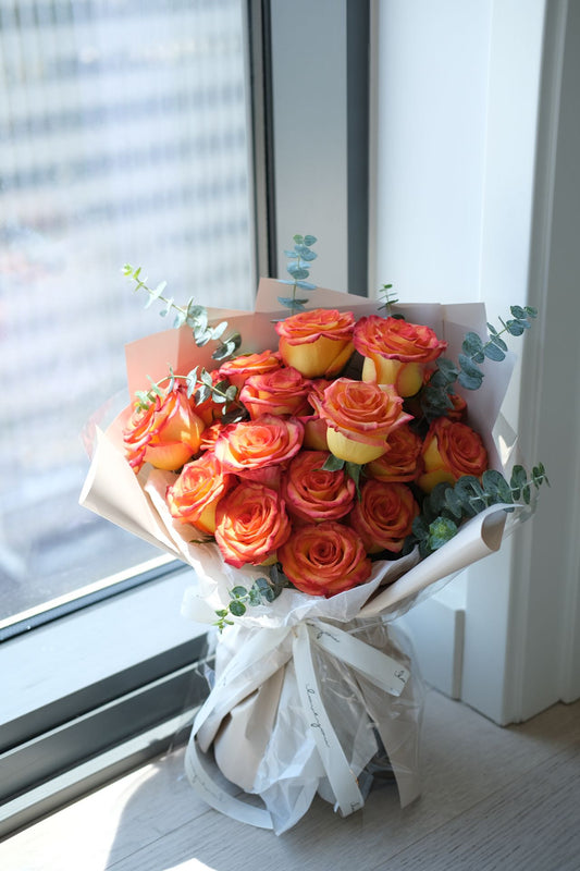 19 stems Orange Rose